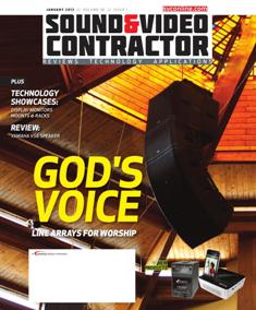 Sound & Video Contractor - January 2012 | ISSN 0741-1715 | TRUE PDF | Mensile | Professionisti | Audio | Home Entertainment | Sicurezza | Tecnologia
Sound & Video Contractor has provided solutions to real-life systems contracting and installation challenges. It is the only magazine in the sound and video contract industry that provides in-depth applications and business-related information covering the spectrum of the contracting industry: commercial sound, security, home theater, automation, control systems and video presentation.