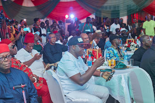 2023 Presidential candidate of the Labour Party (LP), Peter Obi, alongside his running mate, Dr. Yusuf Datti Baba-Ahmed, at the venue for South-South Business Summit in the city of Port Harcourt, Rivers State