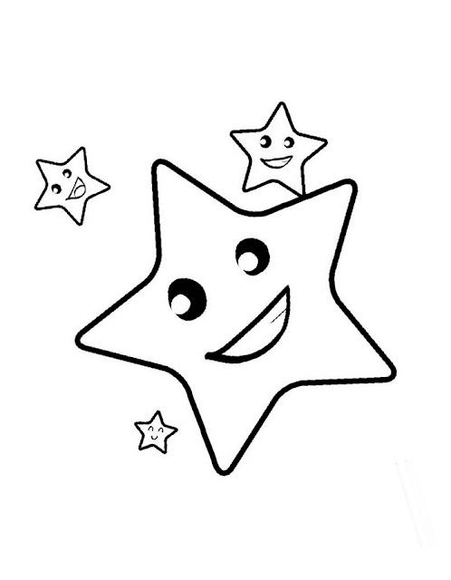  Gambar Mewarnai Bintang Untuk Anak PAUD dan Taman Kanak-kanak Gambar Mewarnai Bintang Untuk Anak PAUD dan TK