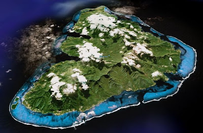 Moorea vue aérienne par Google Earth