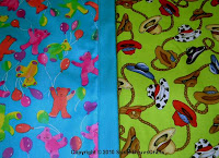 teddy bear & cowboy hat fabrics