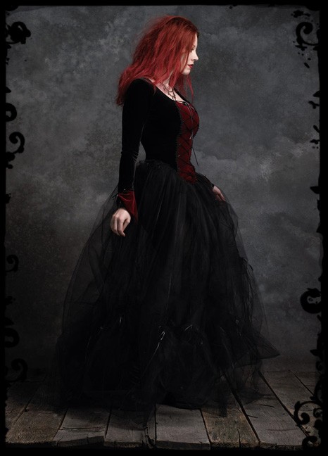 Gothic Black wedding dresses