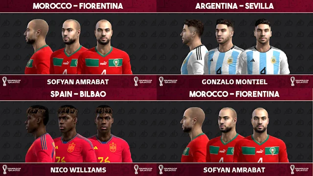 Mini Facepack World Cup 2022 V3 For PES 2013