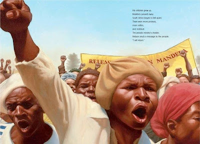 sample page from NELSON MANDELA  by Kadir Nelson