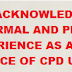 Professional work experience will now be an additional source for CPD units - PRC