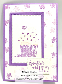 Hello Cupcake Pinkies Team Card Swap Stampin Up Nigezza Creates