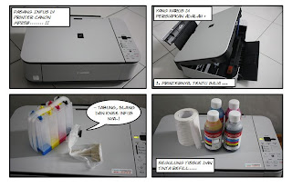 Cara Memasang Sistem Infus Printer Canon