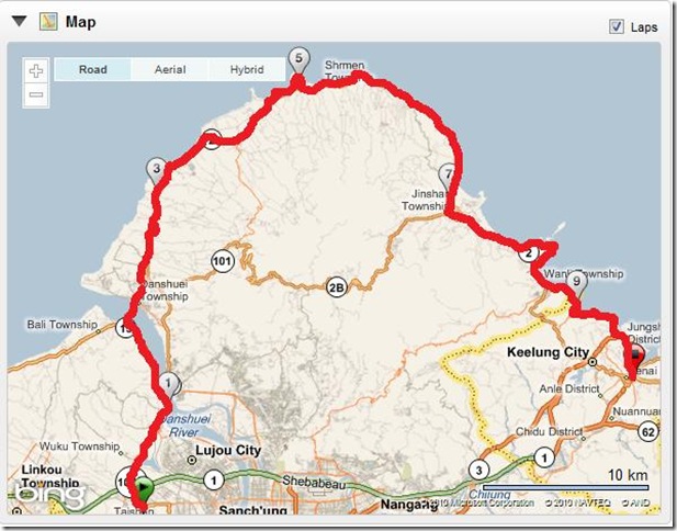Day 12 Garmin Map 