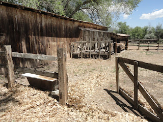 old barn, corral and bathtub for a trough, northern New Mexico