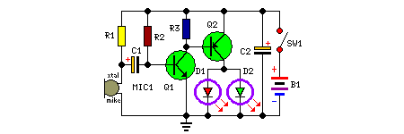  BC557 based Flashing Eyes circuit with explanation