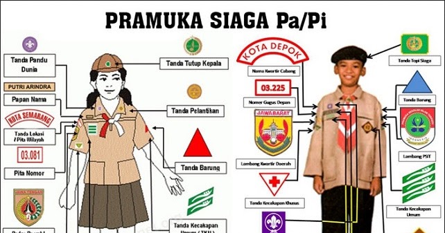 Pemasangan Atribut Pramuka Smp Putri DIKBUD