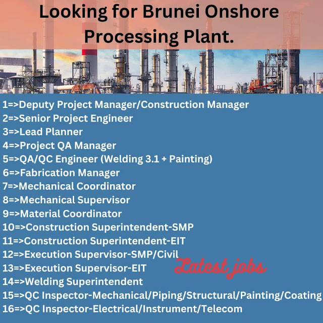 Looking for Brunei Onshore Processing Plant.