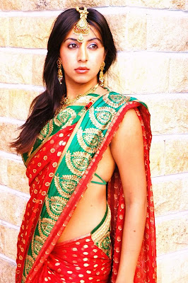 Sanjana Hot In Saree