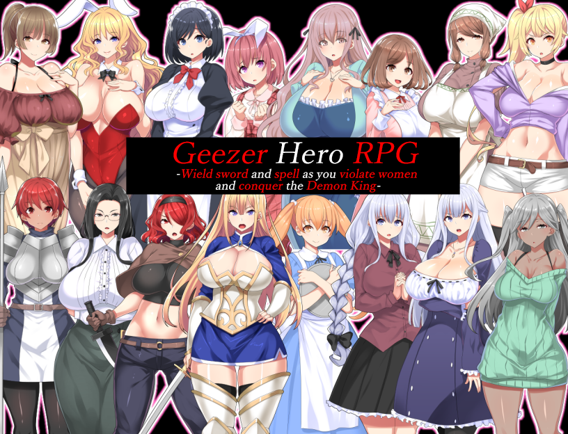 Rep Video Cartoon Daunlod - Download Free Hentai Game Porn Games Geezer Hero RPG - Wield sword and  spell as you violate women and defeat the Demon King (Update EN ver)