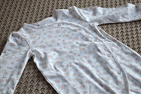 the little white company floral wrap sleep suit 