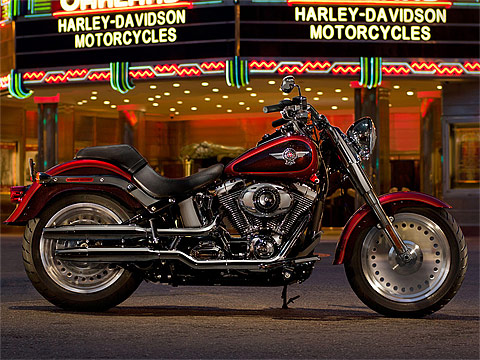 2013 HarleyDavidson FLSTF Softail Fat Boy gambar motor