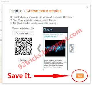 how to Change Mobile View Of  Your Blogger Blog