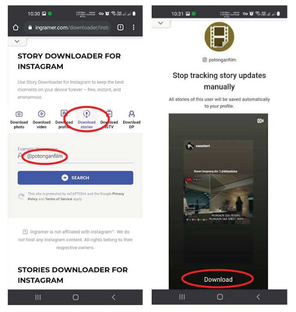 3. Cara Download Story Instagram Tanpa Aplikasi