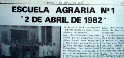 Primero Pedro Giachino, luego Agraria 2 de Abril y finalmente Agropecuria 2 de Abril.-