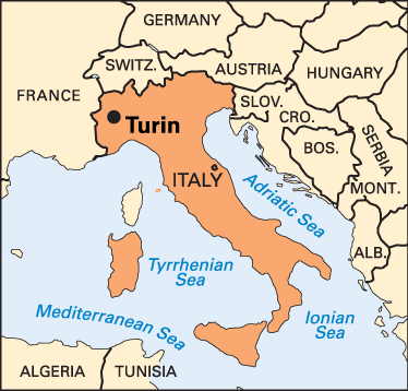 Resultado de imagen de mapa de turin italia