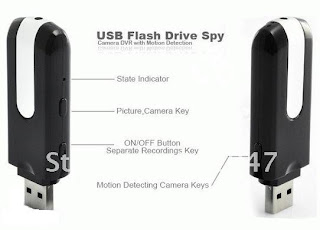 Spy Cam Flashdisk With Motion Detection/ Flashdisk Kamera dengan Sensor Gerak 5 MP