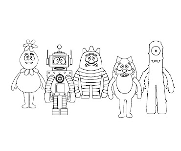 #9 Yo Gabba Gabba! Coloring Page