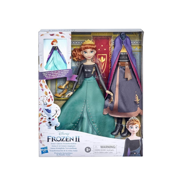 Poupée Disney La Reine des Neiges 2 : Anna et ses tenues magiques.