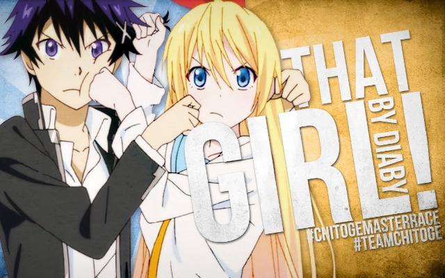 Raku Ichijou - Chitoge Kirisaki (Nisekoi) toptenhazy 10 cặp đôi anime gây nhiều tranh cãi