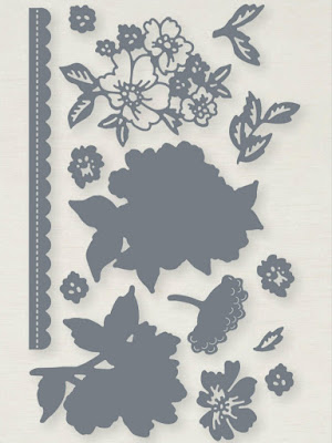 Hand-Penned suite hand penned flowers dies Stampin up