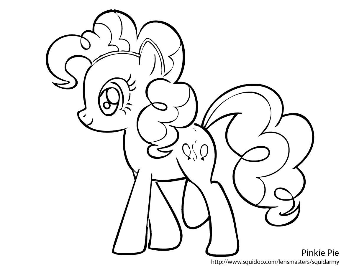 Kids Coloring Pages on Pinterest Coloring Pages  - pinkie pie my little pony coloring pages