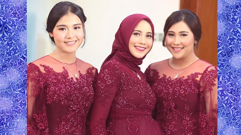 Inspirasi Aneka Model Kebaya Brokat Agar Terlihat Kurus - Model baju gamis renda prancis
