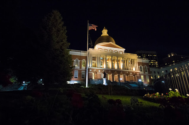 Boston by night