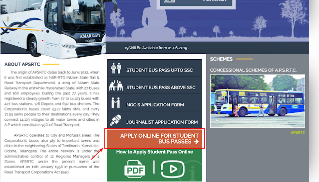 Apply online for a student bus pass