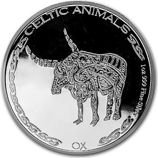 Бык -  серии Серебряные кельтские животные