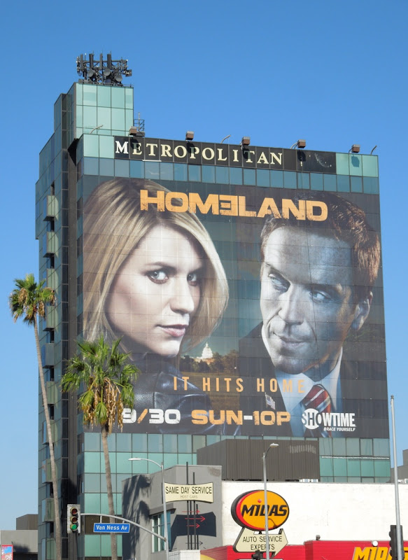 Giant Homeland season 2 billboard Sunset Boulevard