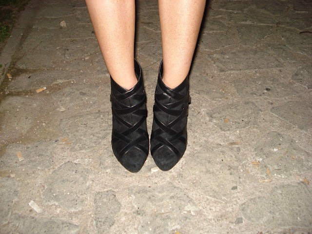 black ankle boots