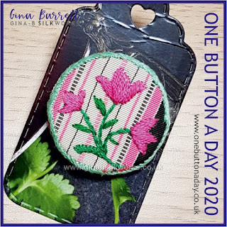 One Button a Day 2020 by Gina Barrett - Day 63: Tulip