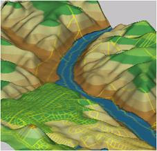 Sample 3D Surface Analysis performed with AutoCAD Map 3D