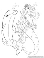 Mewarnai Gambar Barbie In A Mermaid Tale  Mewarnai Gambar