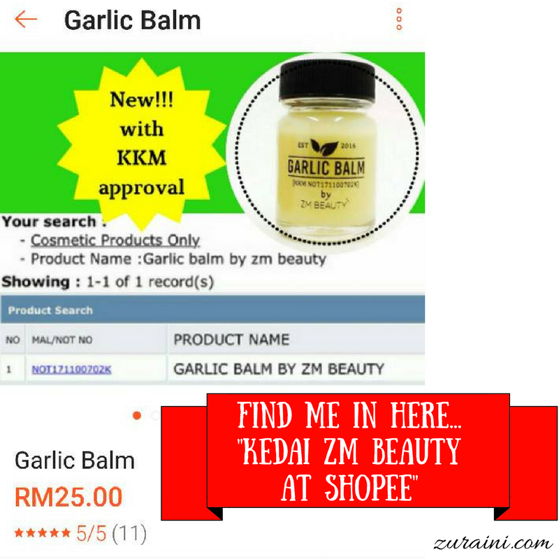 Addin: Garlic Balm - Rawatan Alternatif Batuk Dan Selsema 