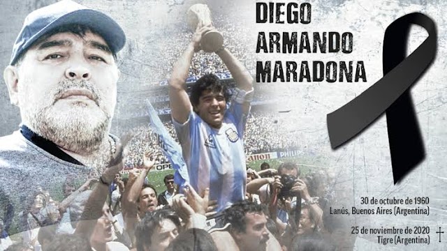 Football legend Diego Maradona dies of heart attack at 60