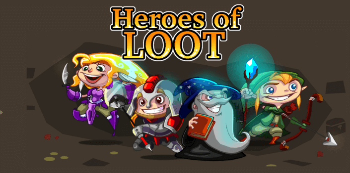 Heroes of Loot Android Piksel Küçük Bouytlu Sonsuz Macera Oyunu APK İndir - androidliyim