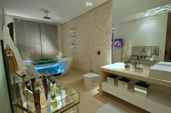 Ideas para Decorar Baño Moderno Bathroom Banheiros by artesydisenos.blogspot.com