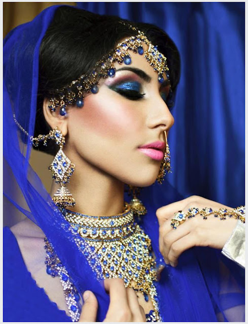 Blue Eye Bridal Look