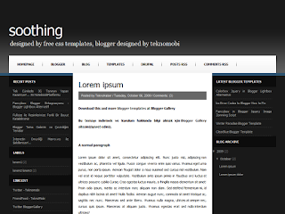 css to blogger, blogger template convert, soothing template,