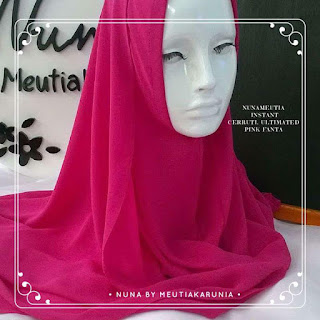 hijab nunameutia instan pink fanta