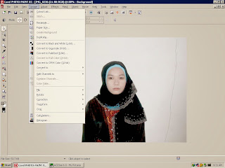 cara mengganti background foto dengan corel