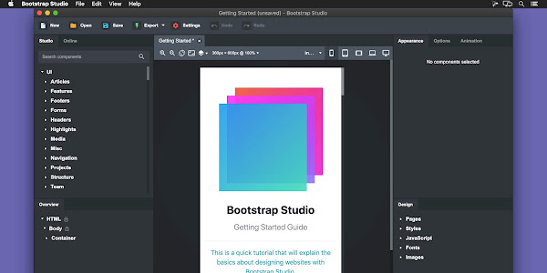Free Download Bootstrap Studio v6.0.3 for Windows / MacOS