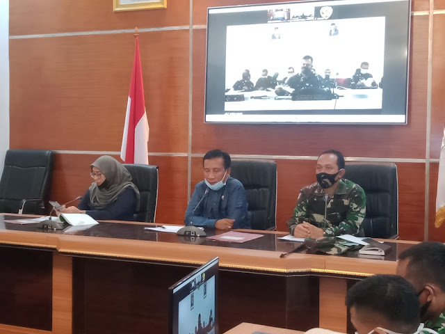  Eddy Oswaronto Paparkan Kesiapan TMMD di Sumbawa Barat via Tele Video Conferensi
