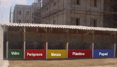 espaço reservado para armazenamento do material coletado